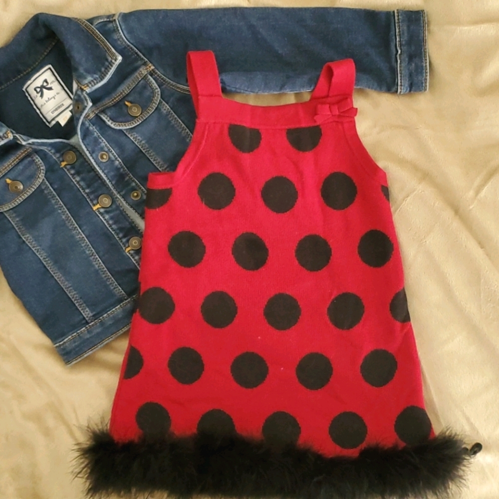 Dress/denim outfit